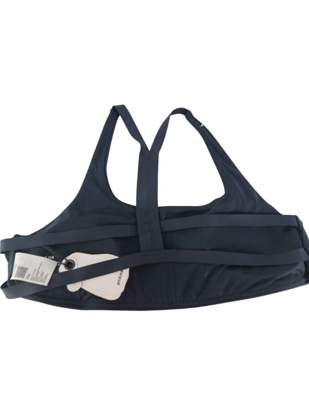 Prana Womens Sculpt Deep Breath Bra Size XXL Gray Strappy Yoga Sports Athleisure - Picture 5 of 8